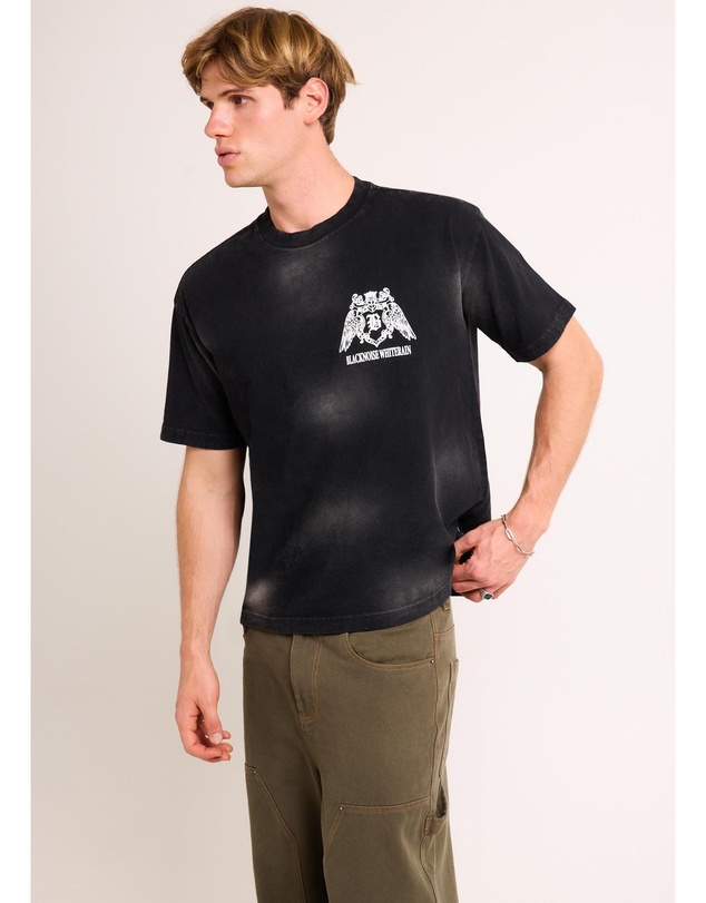 Black Noise White Rain - Heaton T-Shirt
