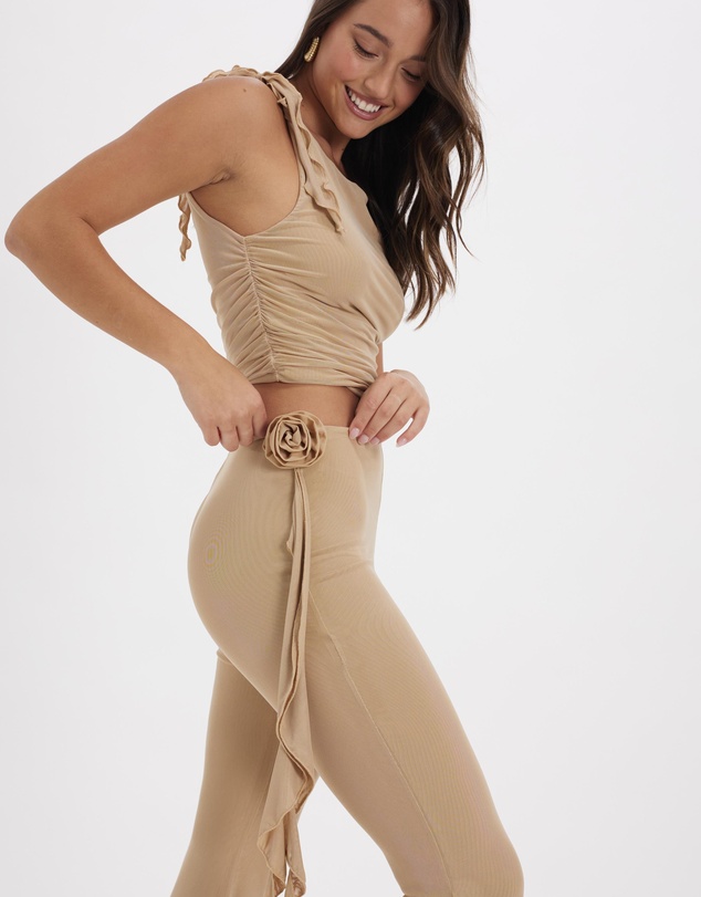 Dazie - High Velocity Rosette Mesh Pants