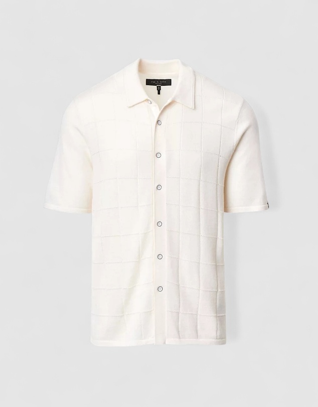 rag & bone - Window Pane Short sleeve Dalton