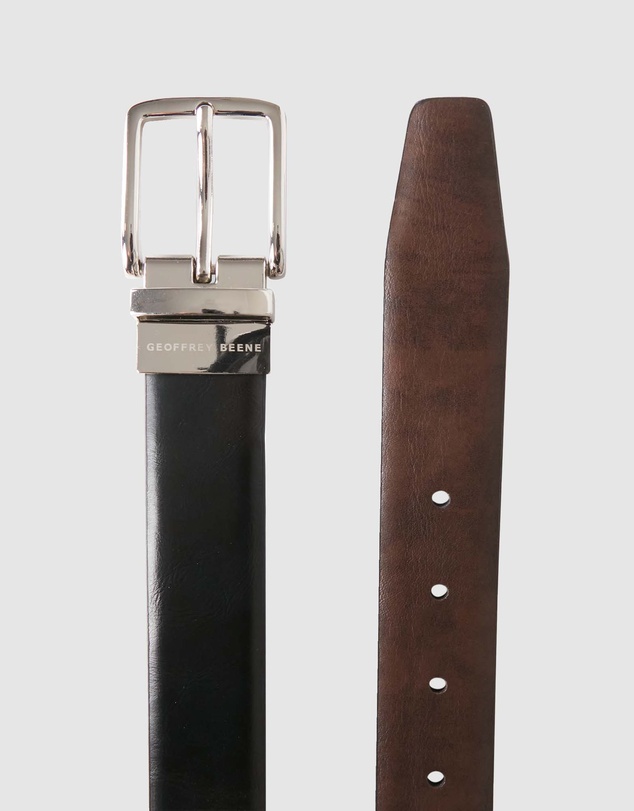 Geoffrey Beene - Pin Buckle Reversible Belt
