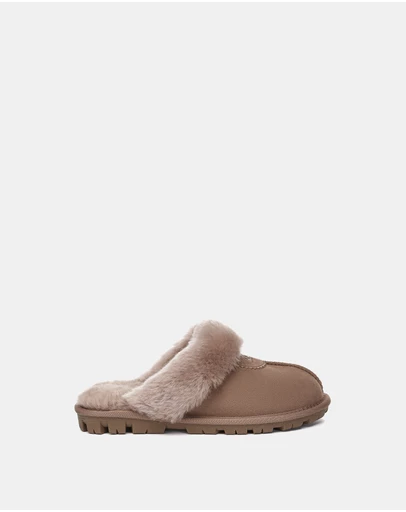 EVERAU - Australian Shepherd Ugg Waffle Slipper Sheepskin Upper House Shoes