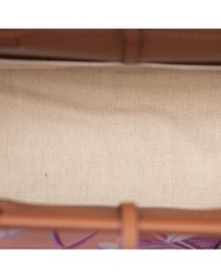 Pre-Loved by Azura Reborn - Pre-Loved Paulas Ibiza Small Canvas Waterlily Print Cushion Tote