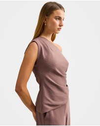 Forever New - Willow Asymmetrical Tuck Top