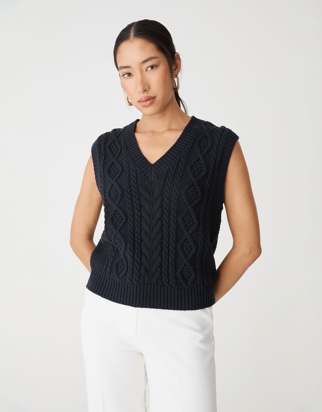 Forcast - Poppy Sleeveless Cable Knit