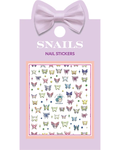Snails - Nail Sticker Butterfly Garden