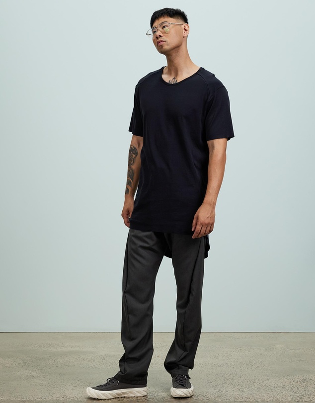 Surrounded By Ghosts - The Arsenic Relaxed Rib Knit Tail T-Shirt