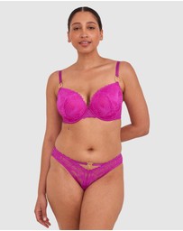 Bras N Things - Gia Brazilian Knicker - Purple