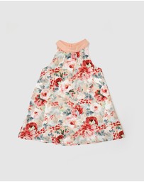 WITH LOVE FOR KIDS - Cotton Muslin A-Line Dress - Babies - Kids