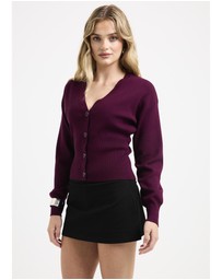 Alice In The Eve - Callie Cinched Long Sleeve Knit Cardigan