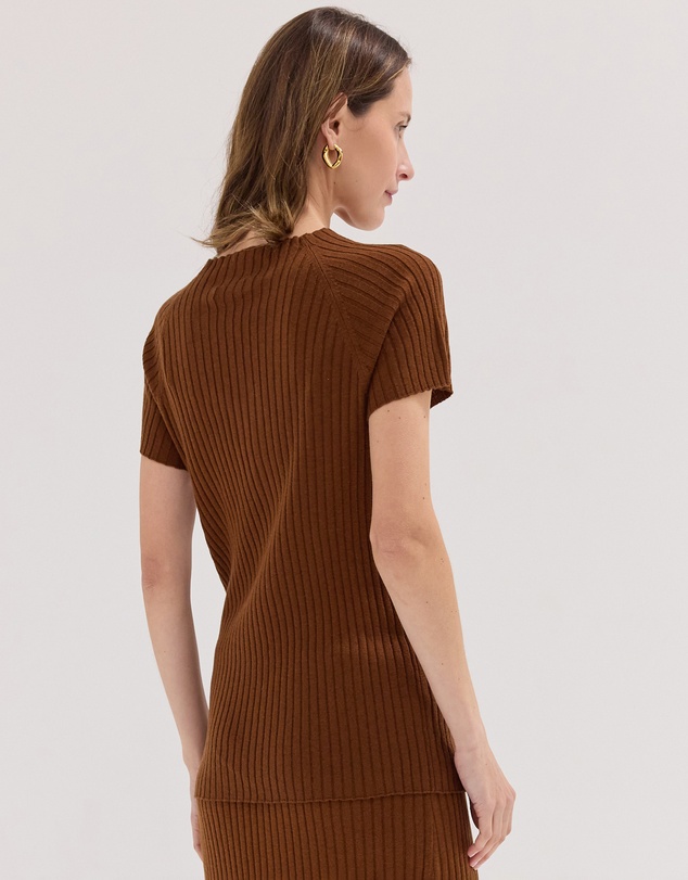 Cloth & Co. - The Rib Knit Tee Castagne