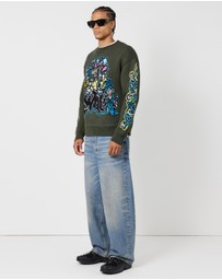 Off-White - Graff Pupp Chunky Knit Crewneck Jumper