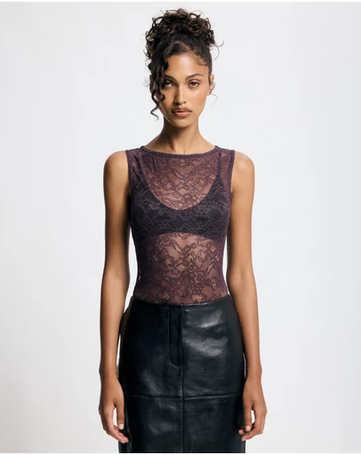 Lover - Dahlia Sleeveless Lace Top