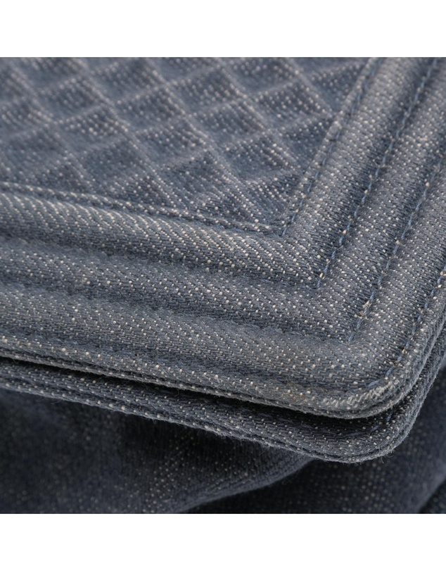 Pre-Loved by Azura Reborn - Pre-Loved Medium Embossed Denim Boy Flap