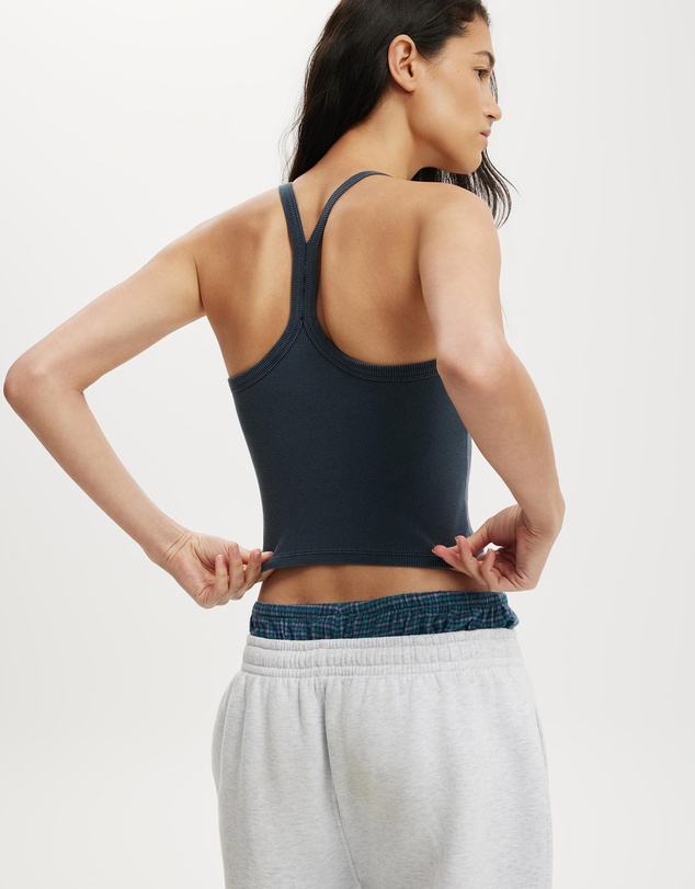 Cotton On Body Active - Active Rib T-Bar Cropped Tank