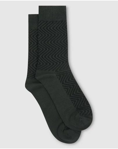 yd. - Zigzag Textured Bamboo Sock