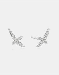 Ania Haie - Silver Kiss Pave Studs