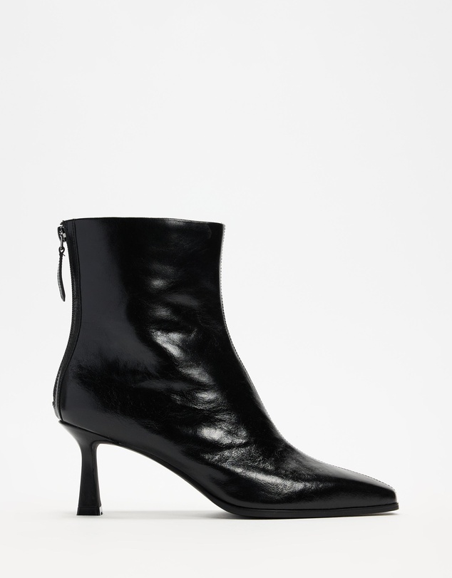 AERE - Karina Leather Ankle Boots