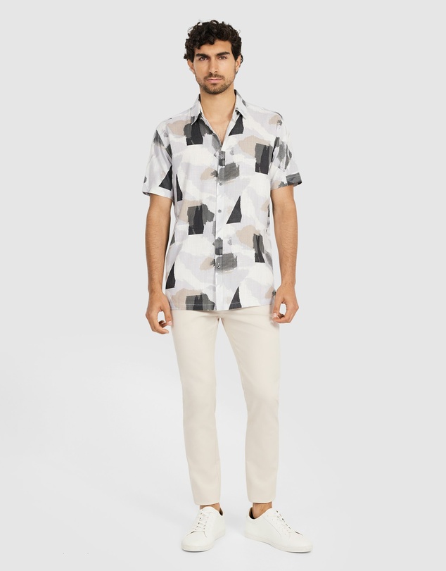 Tarocash - Monet Viscose Abstract Shirt