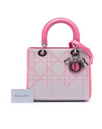 Pre-Loved by Azura Reborn - Pre-Loved Medium Tricolor Lambskin Macrocannage Stitched Lady Dior