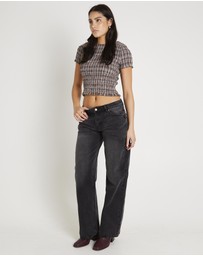 Subtitled - Maylee Low Rise Relaxed Denim Jeans