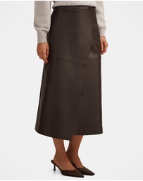 Forever New - Amelia Vegan Leather Wrap Skirt