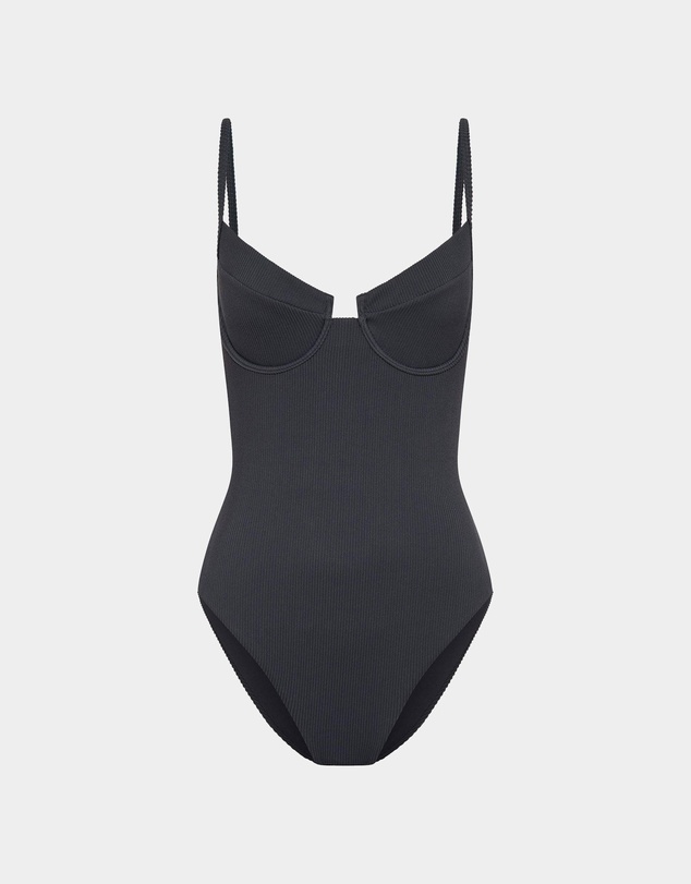Subtitled - Rib Underwire One Piece Bikini