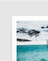 Olive et Oriel - Icey Bergs Bondi Art Print