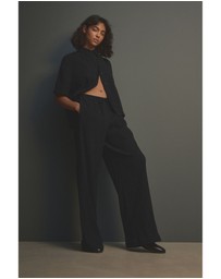 NEXT - Wide Leg Textured Trousers with Linen