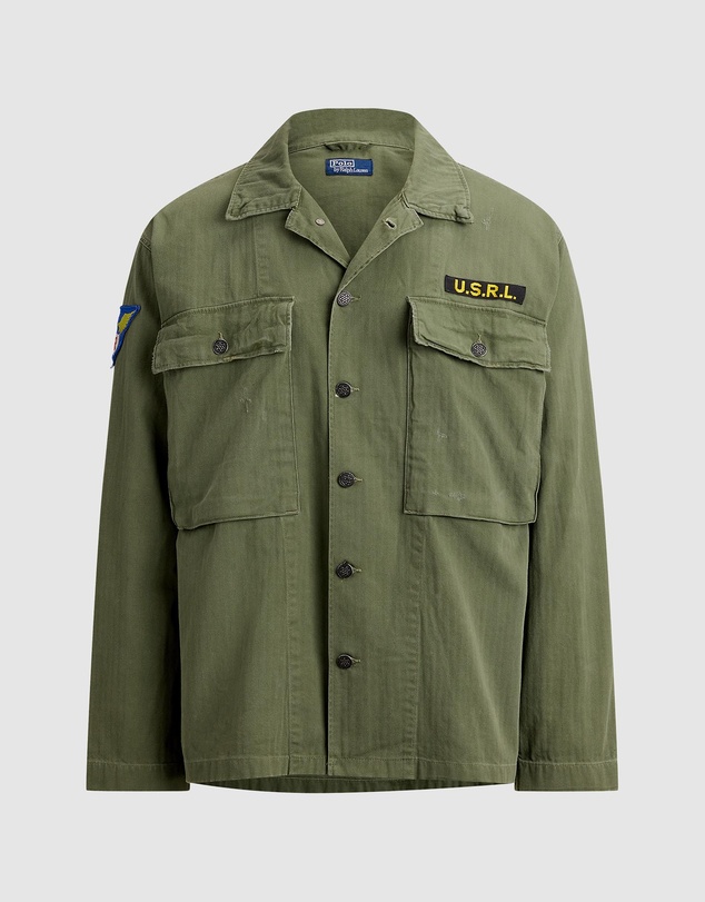 Polo Ralph Lauren - Relaxed Fit Herringbone Twill Overshirt - ICONIC EXCLUSIVE
