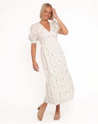 Petal & Pup - Steele Puff Sleeve Midi Dress - Floral