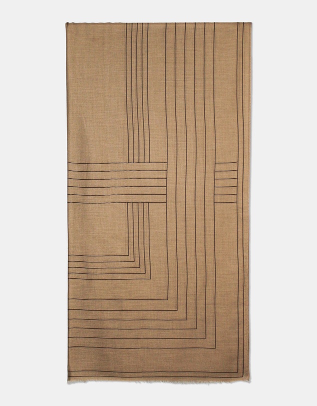 Morgan & Taylor - Maze Light-Weight Scarf in Brown