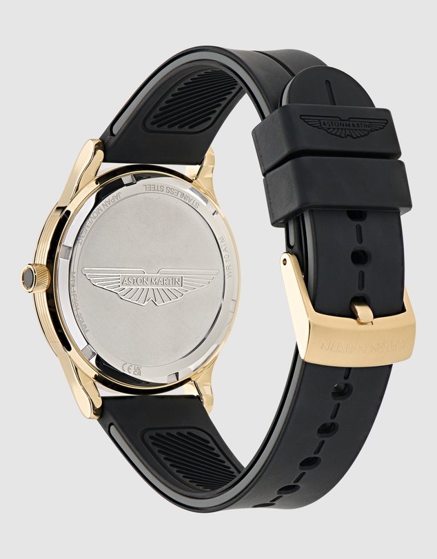 Aston Martin - SLS 38mm Black Silicone Strap Watch
