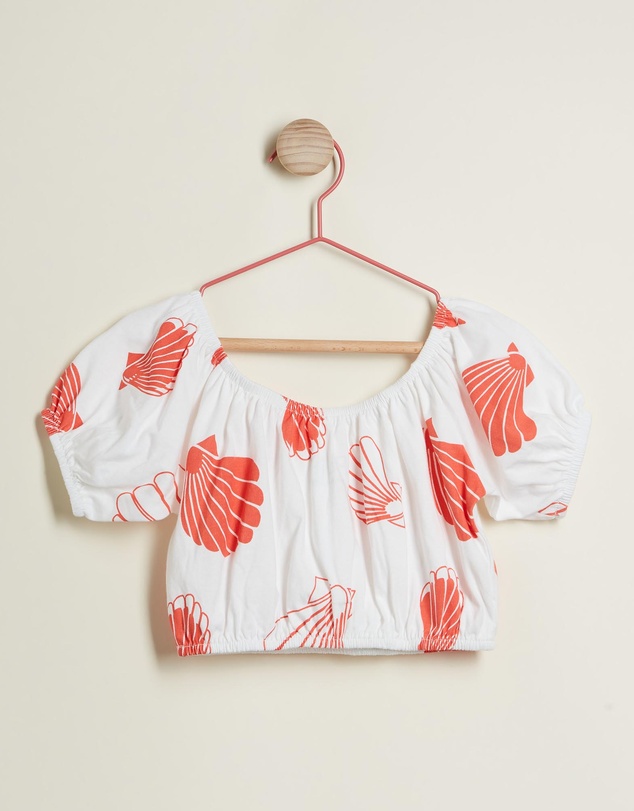 PLAY etc - Clam Crop Blouse - Kids-Teens