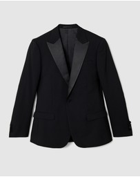 Politix - Slim Fit Premium Wool Silk Tuxedo Jacket