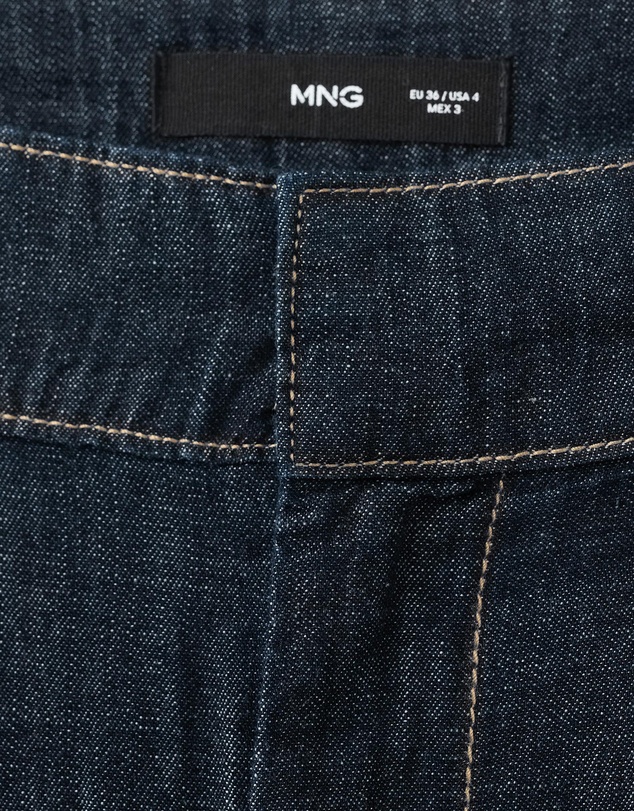 M.N.G - Wide Leg Denim Trousers With Belt Loops