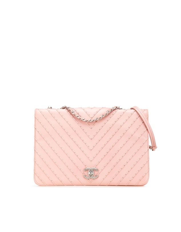 Pre-Loved by Azura Reborn - Pre-Loved chanel Studded Chevron Quilted Bag