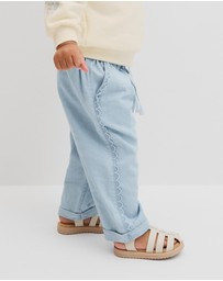 Country Road - Scalloped Chambray Pant