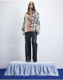 THE TALES - Patchwork Check Flannel Shirt