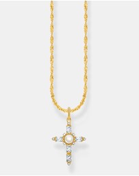 THOMAS SABO - Romance Necklace with white cross pendant gold