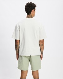 Thrills - Excitement Excitement Embro Box Fit Oversize Cropped Raw Hem Tee