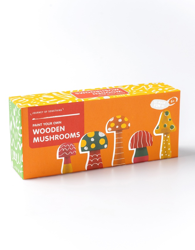 Journey Of Something - Paint Your Own Wooden Mushrooms