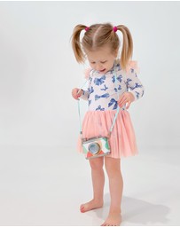 WITH LOVE FOR KIDS - Tulle Flutter Long Sleeve Tutu Onesie - Babies