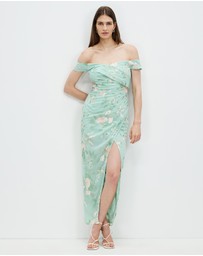 Romance by Honey and Beau - Gianna Off Shoulder Maxi Dress