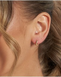 Izoa - Solid Huggie Earrings