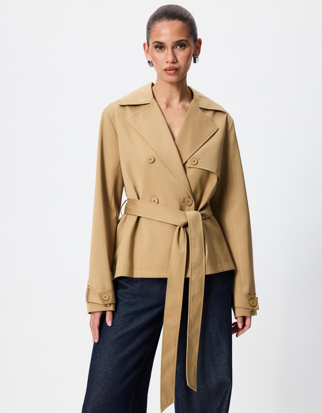 Tussah - Alex Cropped Trench Coat