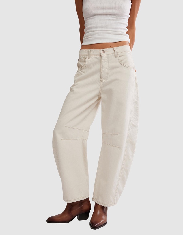 Free People - Good Luck Mid Rise Barrel Jeans