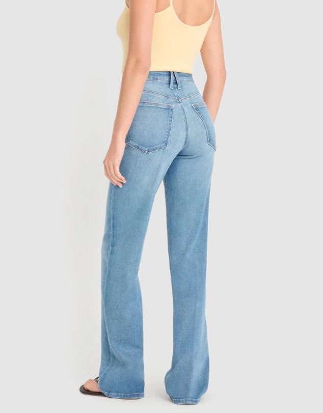 Good American - Soft Tech Good Legs Straight Jeans
