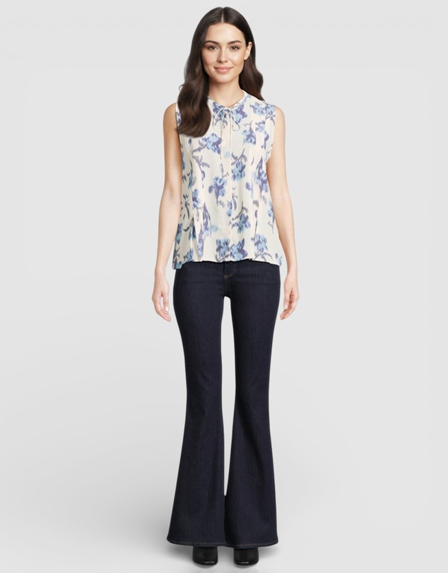 rag & bone - Arden Printed Sleeveless Blouse