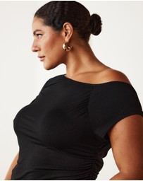 Atmos&Here Curvy - Off Shoulder Tank