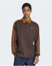 adidas Originals - 3-STRIPES RUGBY LONGSLEEVE POLO Mens